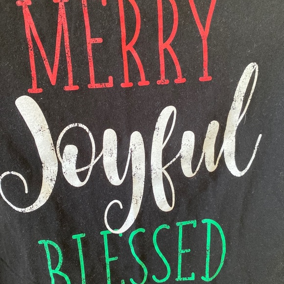 Ladies xs black holiday short sleeve  graphic tee - Picture 5 of 5